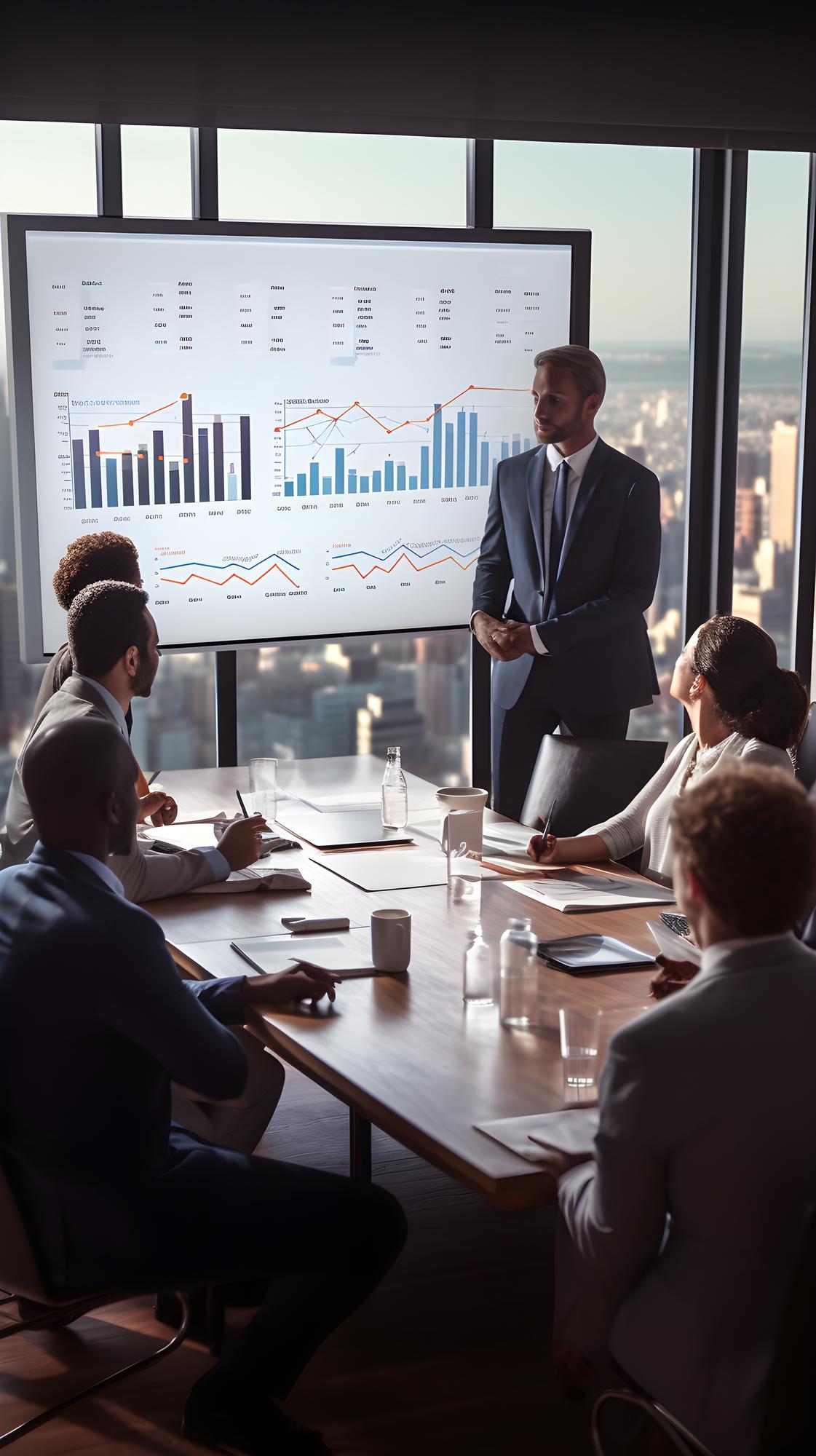 Interactive reporting tools displaying key metrics and operational efficiency benchmarks